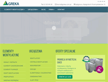 Tablet Screenshot of greka.com.pl